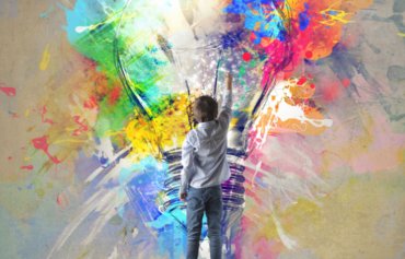 Children exploring art and creative expression at Neevalay